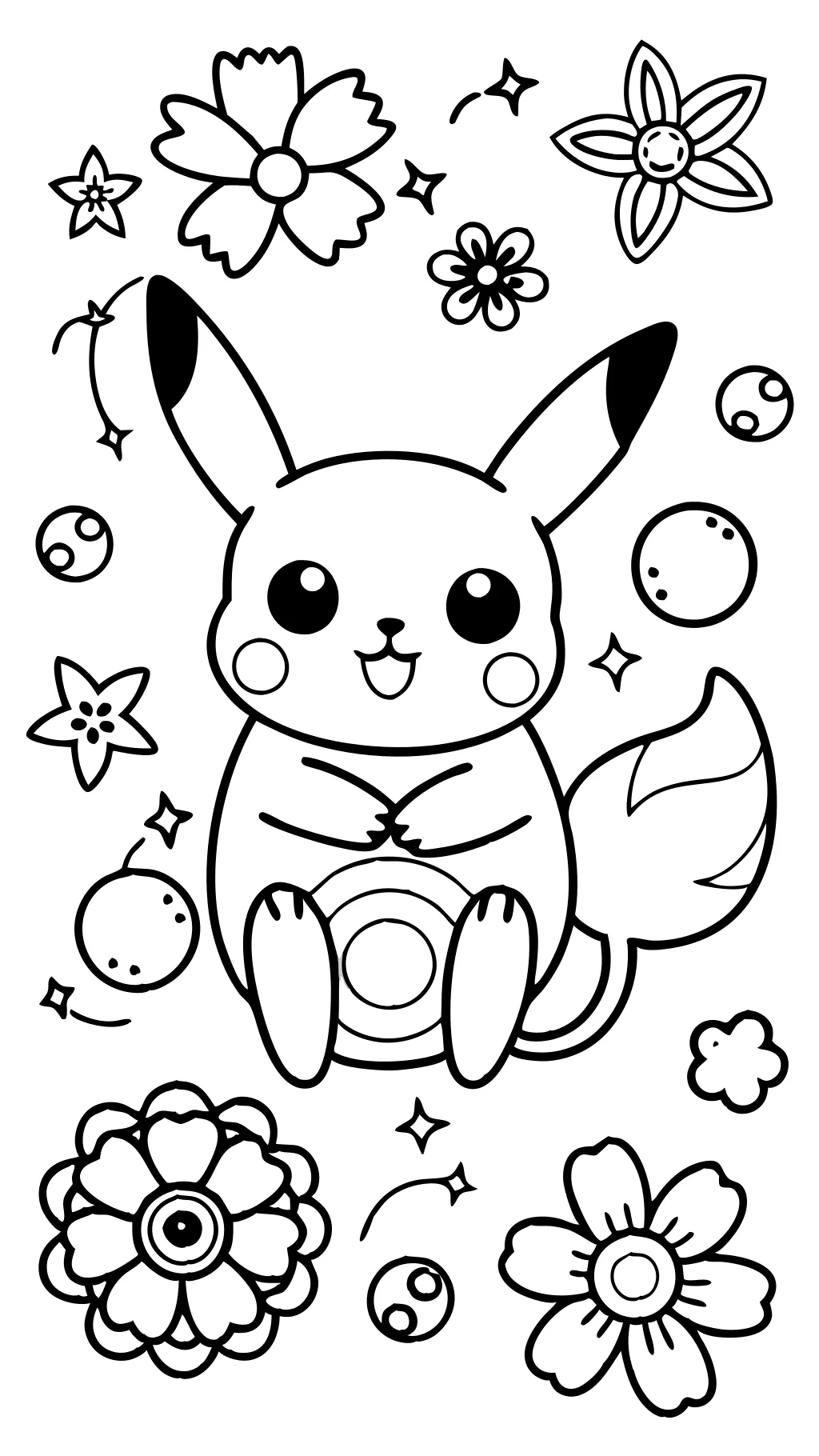 coloring pages of pikachu